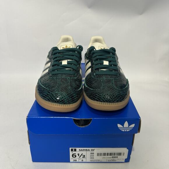 adidas Samba OG Snakeskin Pack - “Collegiate Green” JR8848 - Picture 2 of 6